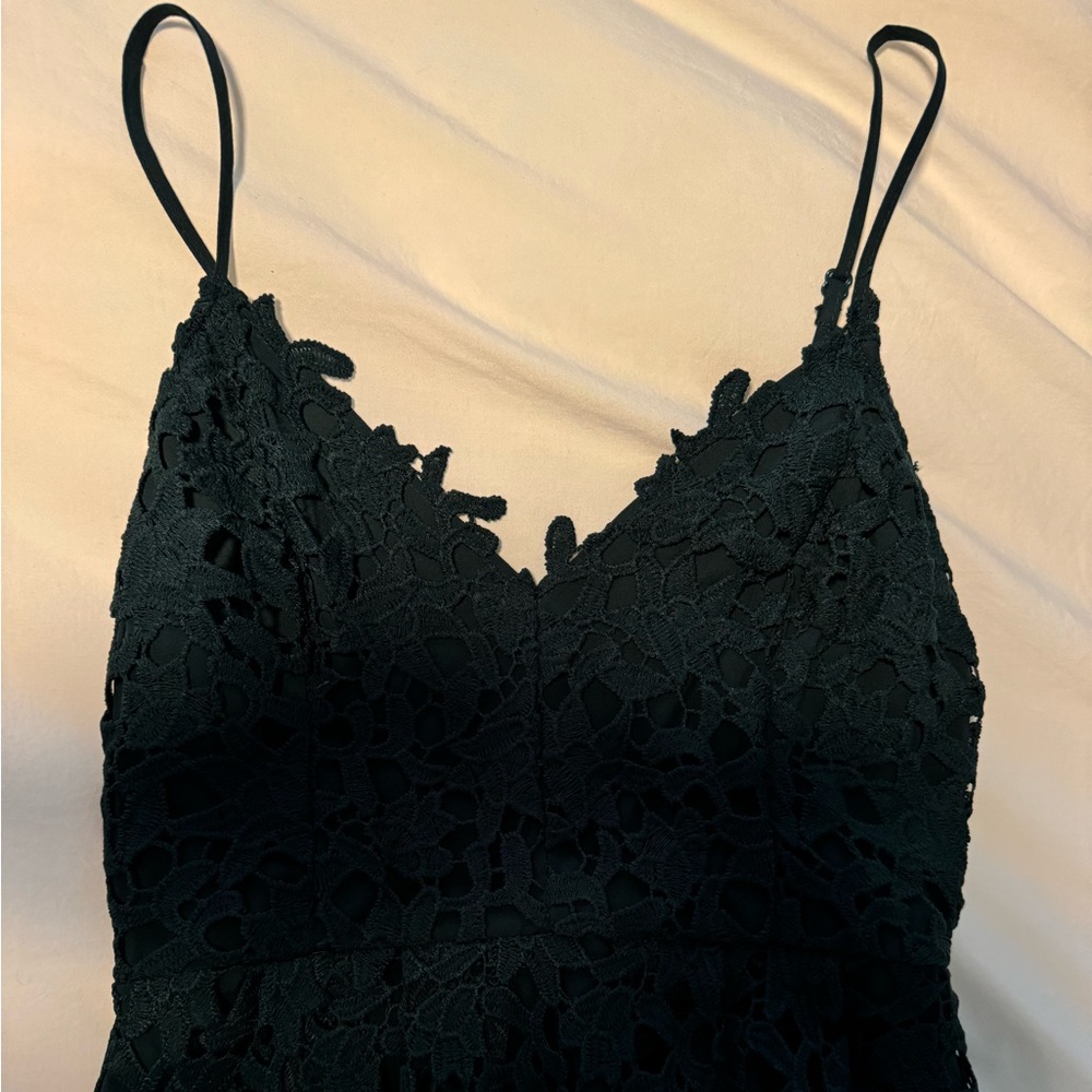 ASTR green lace dress